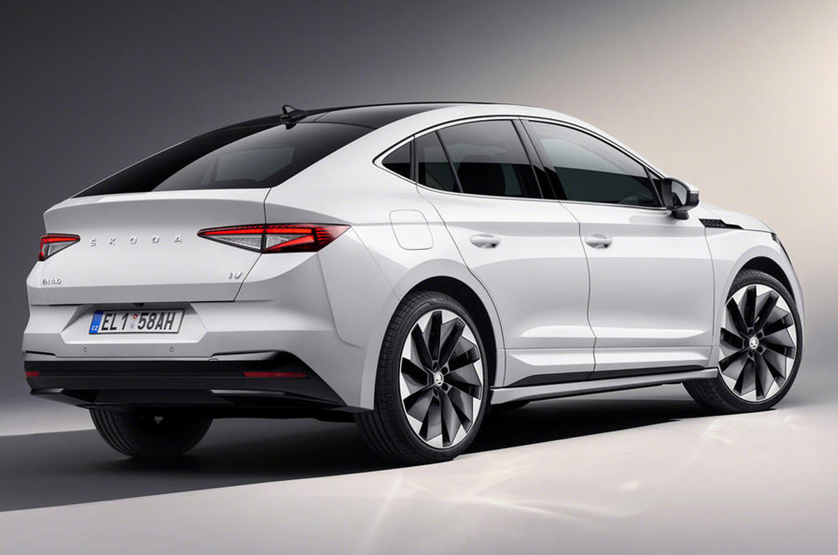 Skoda Enyaq Coupe iV rear quarter 